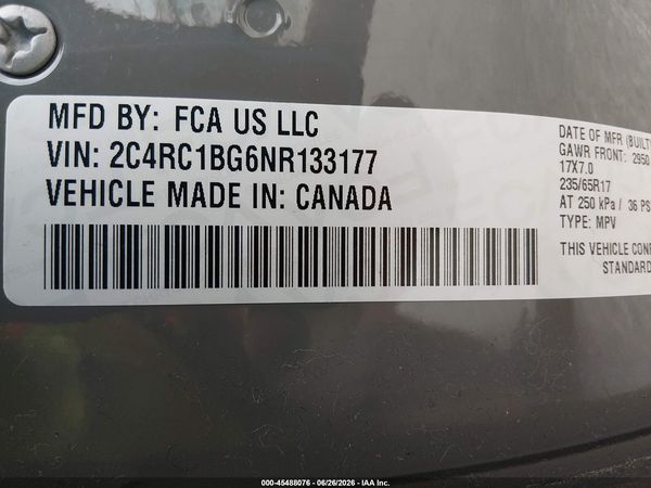 2022 CHRYSLER PACIFICA TOURING L