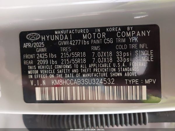 2025 HYUNDAI KONA SEL CONVENIENCE