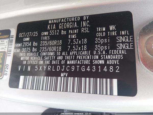 2026 KIA SORENTO S