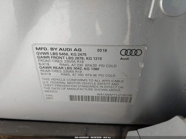 2018 AUDI Q5 quattro Premium