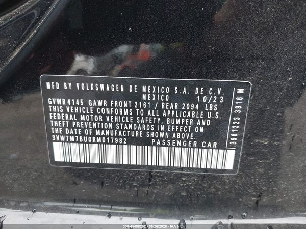 2024 VOLKSWAGEN JETTA 1.5T SE — I9
