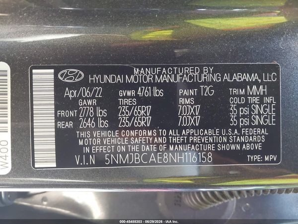 2022 HYUNDAI TUCSON SEL
