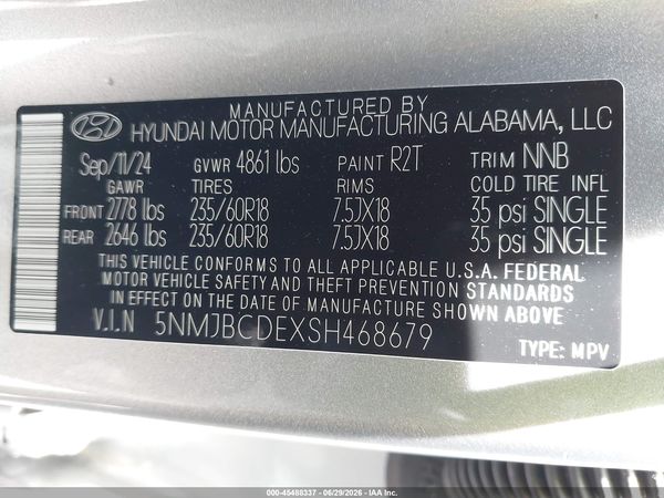 2025 HYUNDAI TUCSON SEL