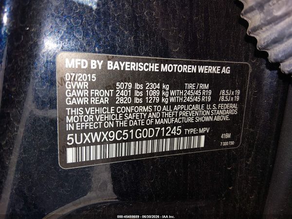 2016 BMW X3 XDRIVE28I