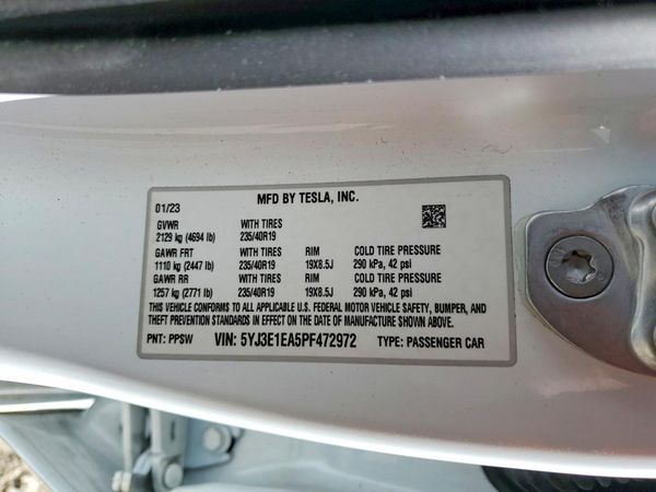 2023 TESLA MODEL 3
