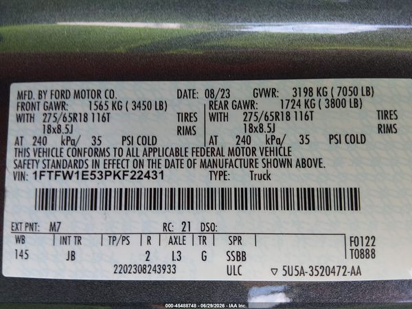 2023 FORD F-150 SuperCrew