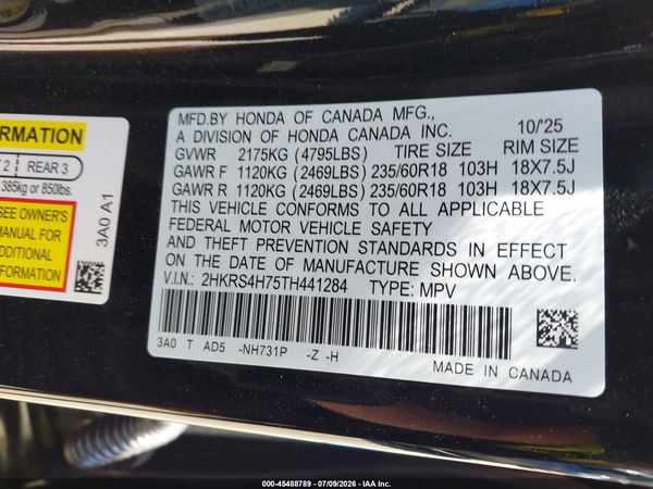 2026 HONDA CR-V EX-L AWD