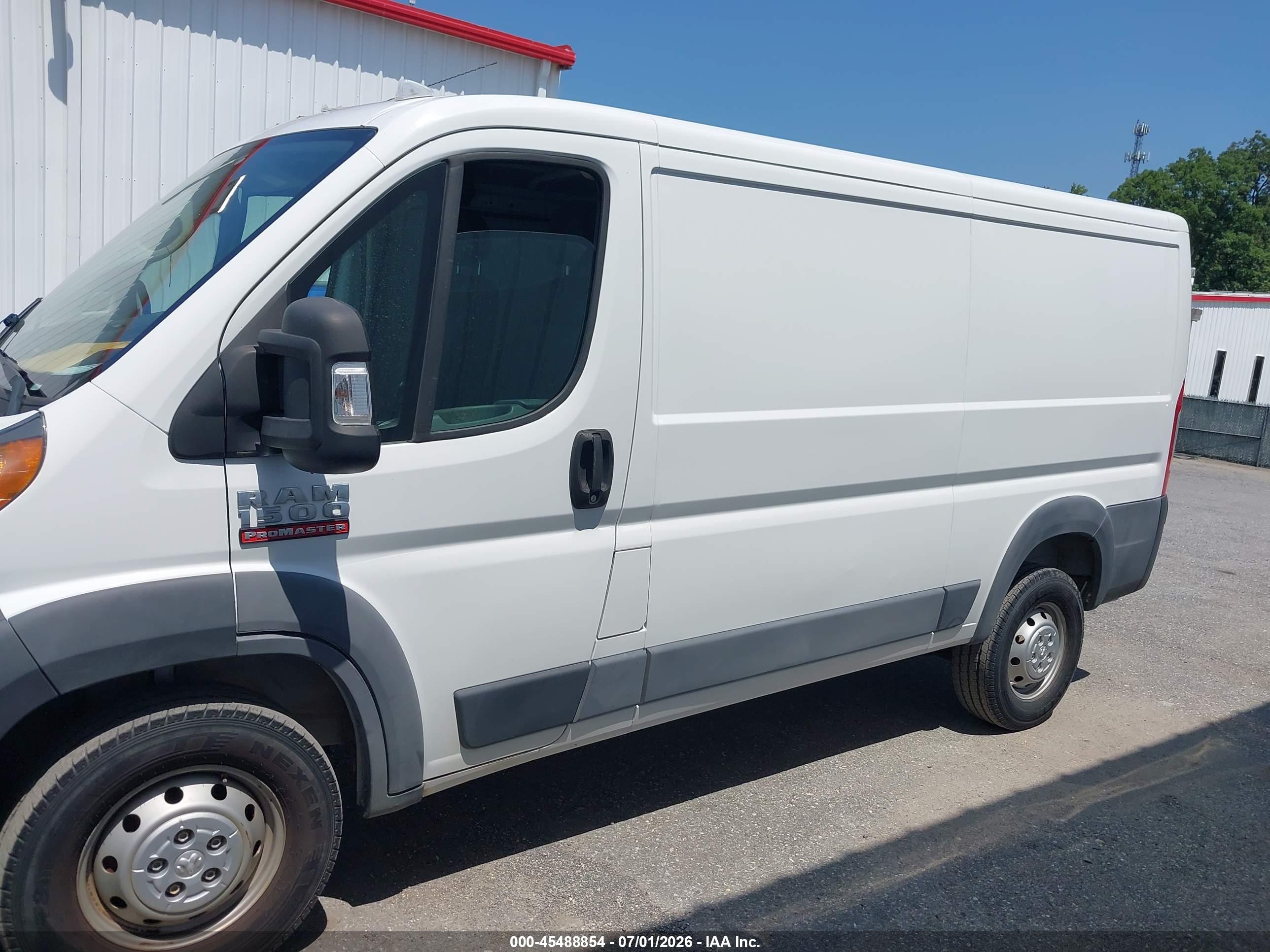 2018 RAM PROMASTER 1500 LOW ROOF 136 WB