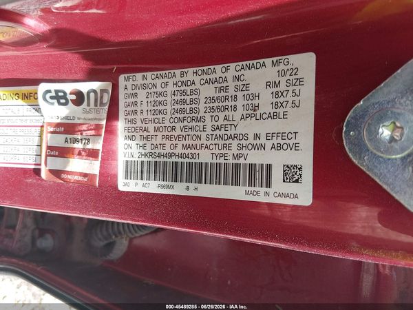 2023 HONDA CR-V EX AWD