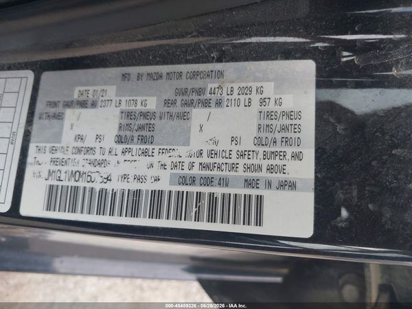 2021 MAZDA MAZDA6 TOURING