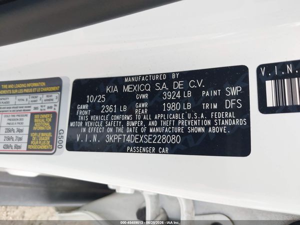 2025 KIA K4 LXS