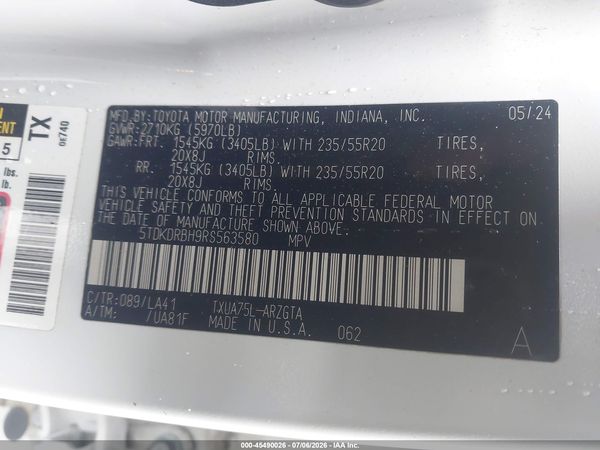 2024 TOYOTA HIGHLANDER PLATINUM
