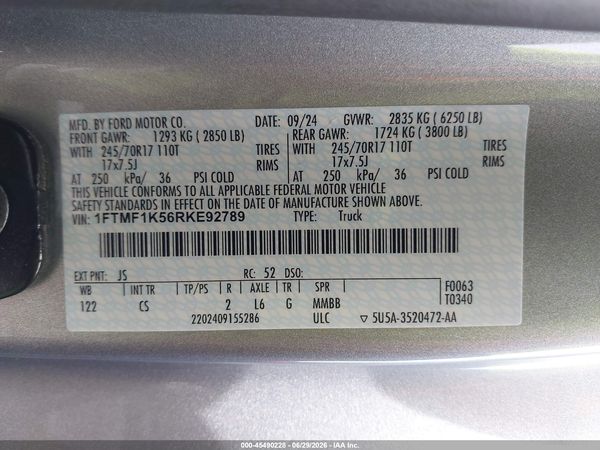 2024 FORD F-150 XL