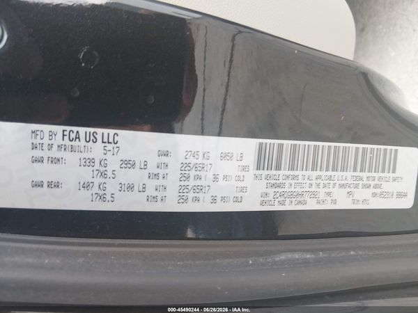 2017 DODGE GRAND CARAVAN SE