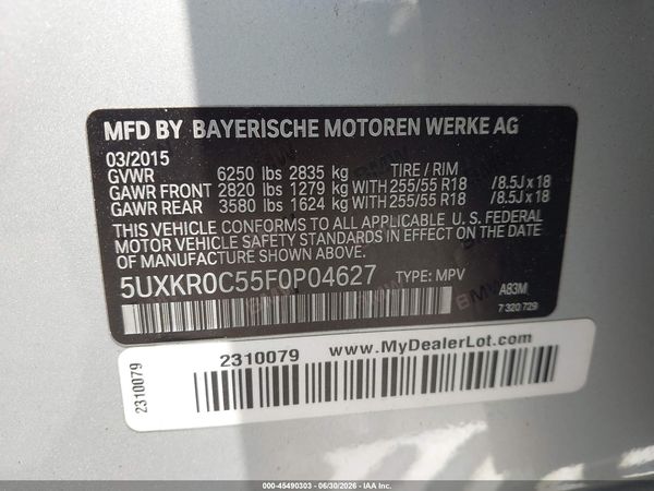 2015 BMW X5 XDRIVE35I