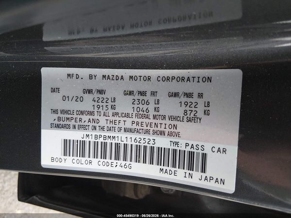 2020 MAZDA MAZDA3 PREFERRED PACKAGE