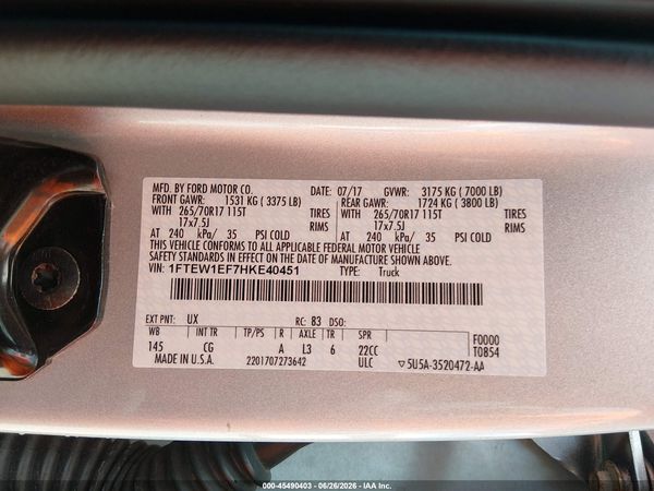 2017 FORD F-150