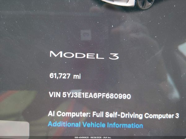 2023 TESLA MODEL 3 REAR-WHEEL DRIVE