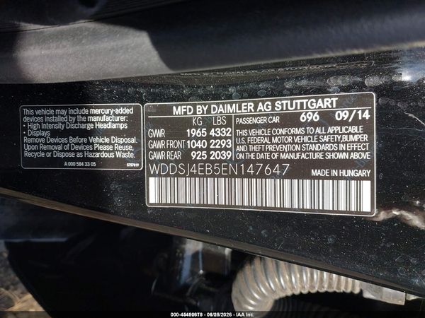 2014 MERCEDES-BENZ CLA 250 CLA250