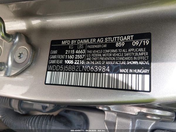 2020 MERCEDES-BENZ AMG CLA 35 4MATIC