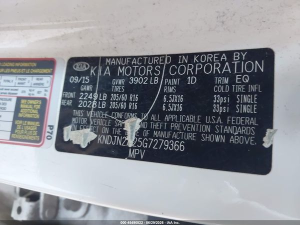 2016 KIA SOUL Plus