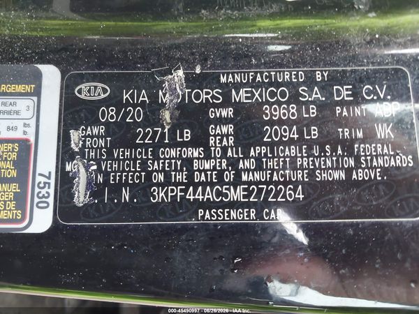 2021 KIA FORTE GT
