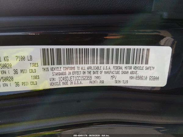 2012 DODGE DURANGO CITADEL
