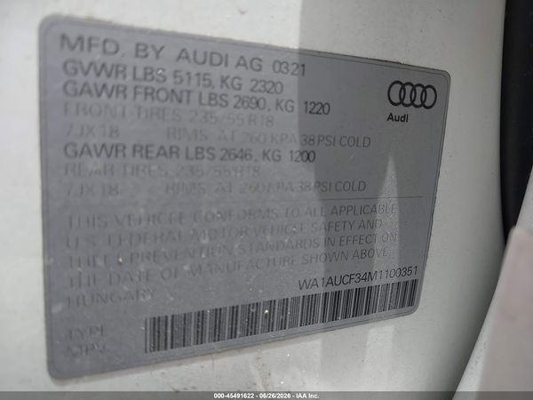 2021 AUDI Q3