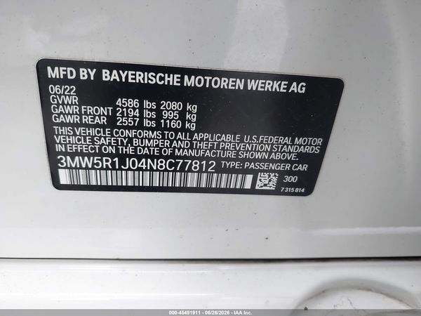 2022 BMW 330I