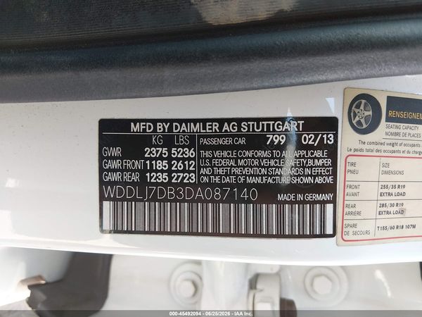 2013 MERCEDES-BENZ CLS 550 CLS550
