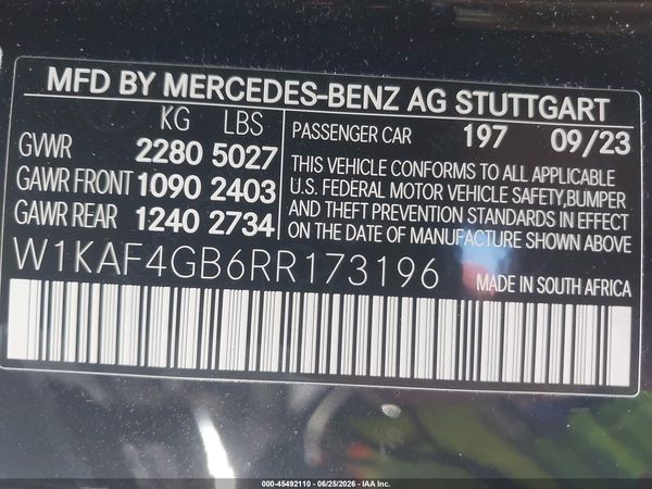 2024 MERCEDES-BENZ C 300 C300