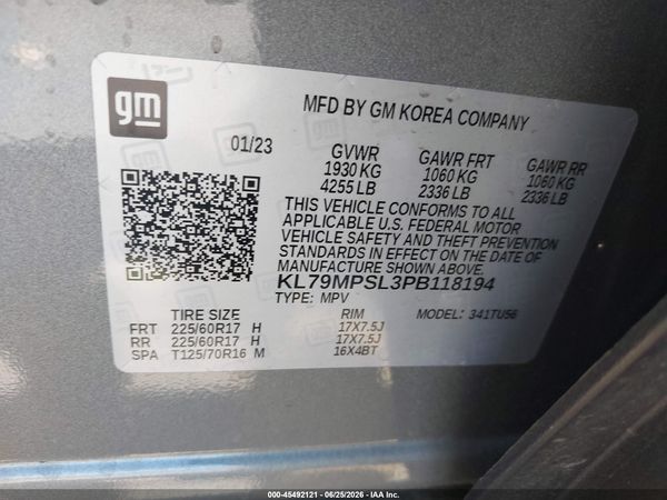 2023 CHEVROLET TRAILBLAZER FWD LT — I9
