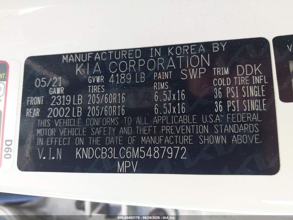 2021 KIA NIRO LXS