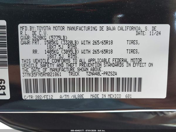 2024 TOYOTA TACOMA TRD SPORT