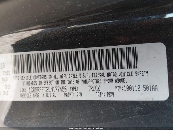 2020 RAM 1500 Big Horn, Lonestar