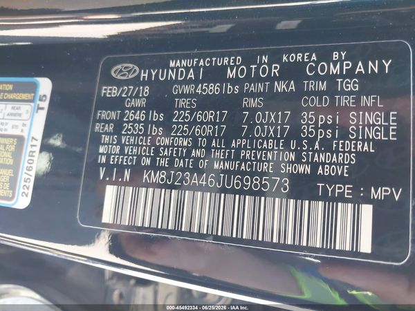 2018 HYUNDAI TUCSON SE