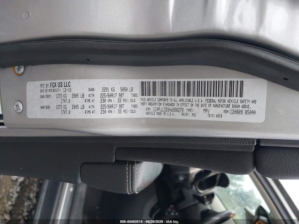 2017 JEEP CHEROKEE LATITUDE