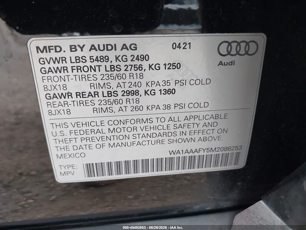 2021 AUDI Q5