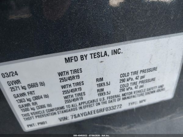 2024 TESLA MODEL Y
