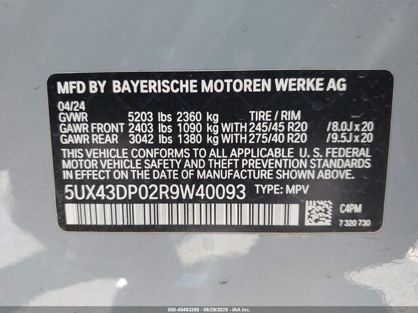 2024 BMW X3 SDRIVE30I