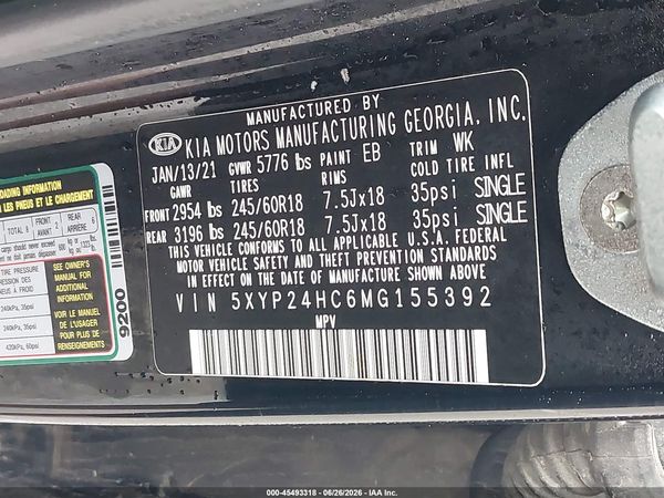2021 KIA TELLURIDE LX