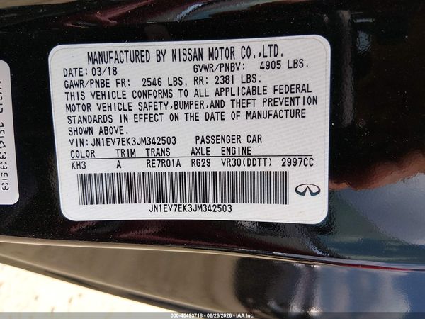 2018 INFINITI Q60 3.0T SPORT
