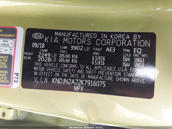 2019 KIA SOUL Base