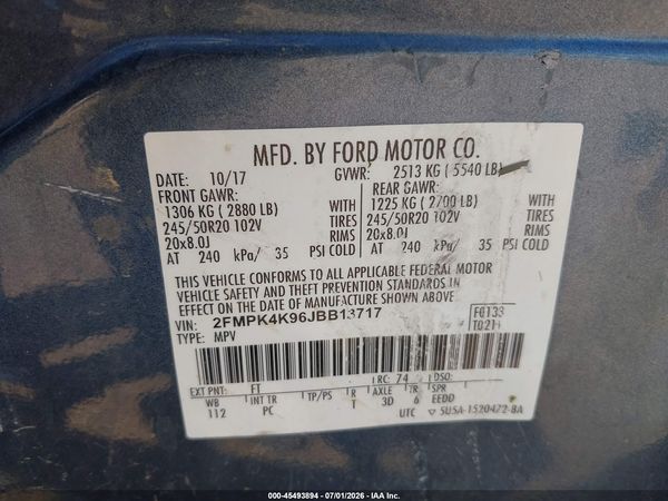 2018 FORD EDGE TITANIUM