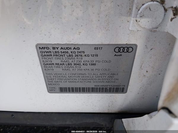2018 AUDI Q5