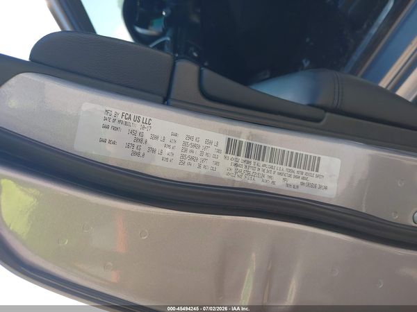 2018 JEEP GRAND CHEROKEE HIGH ALTITUDE 4X4