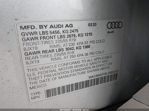 2020 AUDI Q5