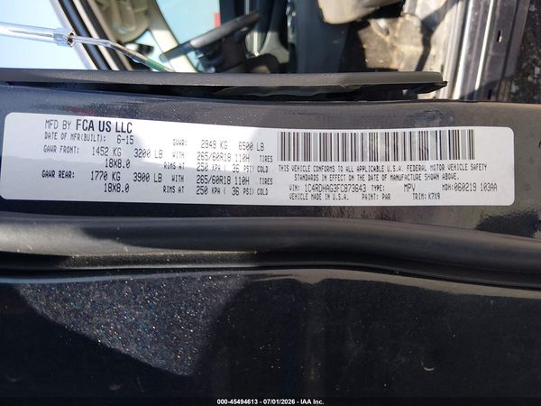 2015 DODGE DURANGO SXT