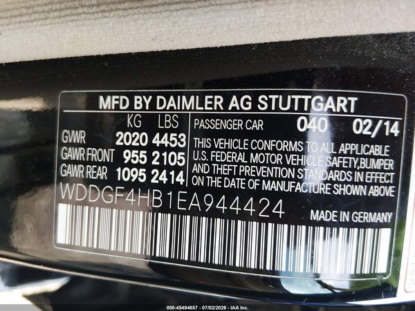 2014 MERCEDES-BENZ C 250 SPORT