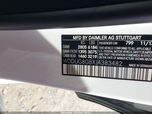 2018 MERCEDES-BENZ S 560 4MATIC